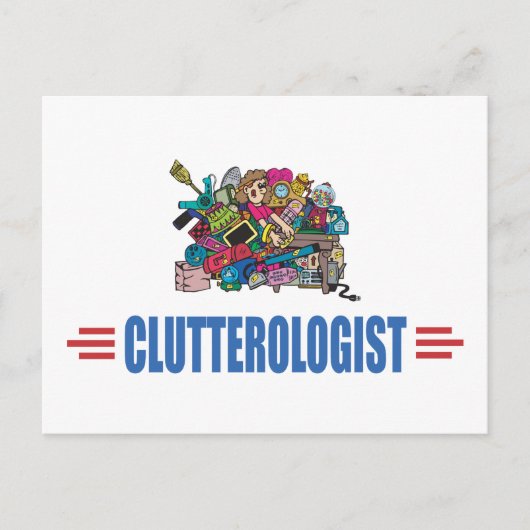 Humoureuze cluster briefkaart (Voorkant)