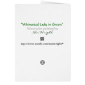 Humoureuze dame die laatst lacht (Achterkant)