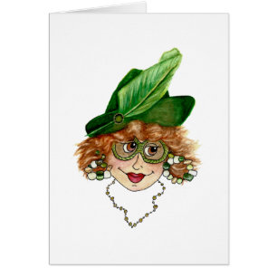 Humoureuze dame die laatst lacht