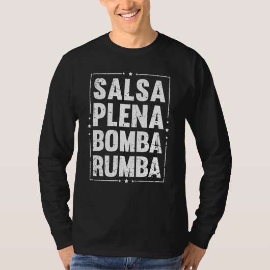 Humoureuze dansende Danseuse Merengue Bachata Cumb T-shirt (Voorkant)