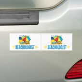 Humoureuze doorsnede bumpersticker (Op auto)