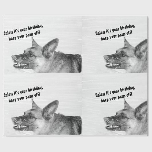 Humoureuze Duitse papierpap Cadeaupapier (Vlak)