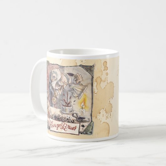 Humoureuze Ebenezer Brews Classic Coffee Mok (Voorkant links)