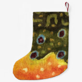 Humoureuze FISHmas Brook-forel Vist Kleine Kerstsok (Achterkant)