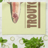 Humoureuze forel theedoek (Gevouwen)