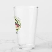 Humoureuze forel Vist forel Bum Fisherman's Glas (Links)