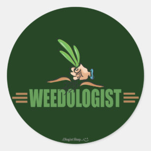 Humoureuze Gardening Ronde Sticker