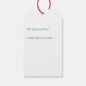 Humoureuze gemaskeerde rendiervakantie 2020 cadeaulabel (Achterkant)