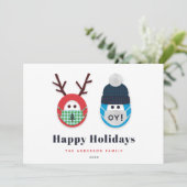 Humoureuze gemaskerde Kerstmis en Hanukkah Holiday (Staand voorkant)