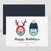 Humoureuze gemaskerde Kerstmis en Hanukkah Holiday (Voorkant / Achterkant)