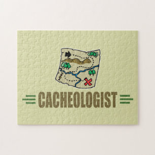 Humoureuze geocaching legpuzzel