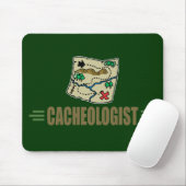 Humoureuze geocaching muismat (Met muis)