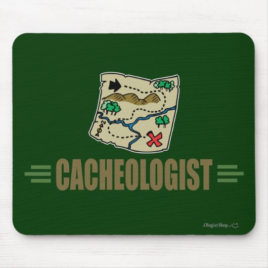 Humoureuze geocaching muismat (Voorkant)