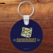 Humoureuze geocaching sleutelhanger (Voorkant)