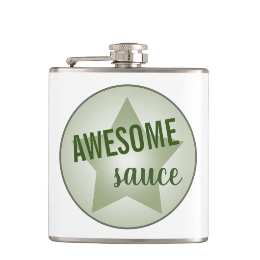 Humoureuze Geweldige saus Speciaal pasta Star Heupfles (Voorkant)