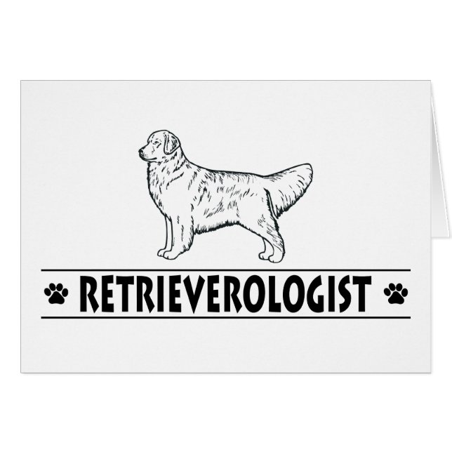 Humoureuze GOLDEN RETRIEVER (Voorkant Horizontaal)