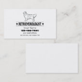 Humoureuze GOLDEN RETRIEVER Visitekaartje (Voorkant / Achterkant)