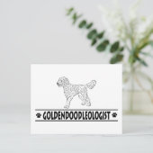 Humoureuze Goldendole Briefkaart (Staand voorkant)