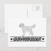 Humoureuze Goldendole Briefkaart (Voorkant / Achterkant)