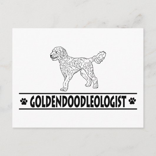 Humoureuze Goldendole Briefkaart (Voorkant)