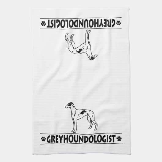 Humoureuze GREYHOUND DOGS Theedoek (Verticaal)