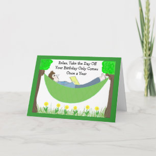 Humoureuze Guy Birthday Kaart