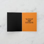 Humoureuze Halloween Witch Folded Wenskaart Kaart (Binnen)