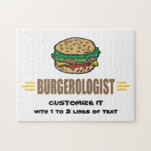 Humoureuze hamburger legpuzzel (Horizontaal)