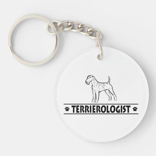 Humoureuze Ierse Terrier Sleutelhanger (Voorkant)