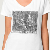 Humoureuze illustratie van borstvoeding illustrat t-shirt