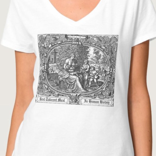 Humoureuze illustratie van borstvoeding  illustrat t-shirt