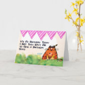 Humoureuze Kaart ter gelegenheid van de geboorte v (Gele Bloem)