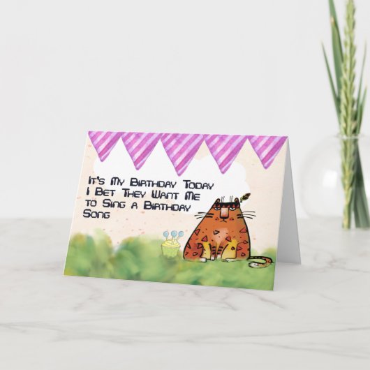 Humoureuze Kaart ter gelegenheid van de geboorte v (Voorkant)