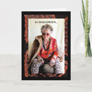 Humoureuze Kaart van Halloween en Caffeine