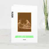 Humoureuze kerst feestdagen kaart (Achterkant)