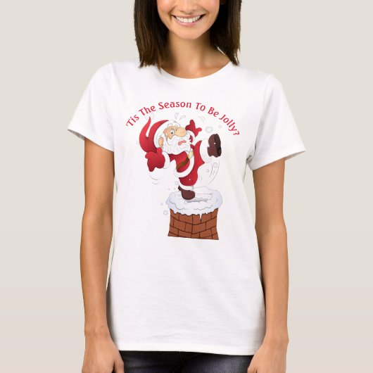 Humoureuze kerstfeest voor vrouwen t-shirt (Voorkant)