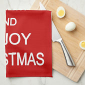 Humoureuze kerstkeukenhanddoeken theedoek (Quarter Fold)