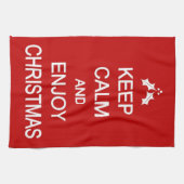 Humoureuze kerstkeukenhanddoeken theedoek (Horizontaal)