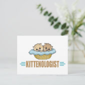 Humoureuze Kitten Lover Briefkaart (Staand voorkant)