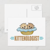 Humoureuze Kitten Lover Briefkaart (Voorkant / Achterkant)