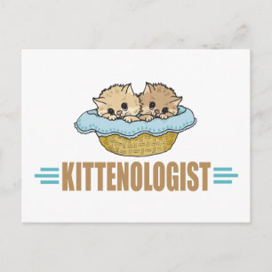 Humoureuze Kitten Lover Briefkaart