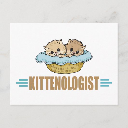 Humoureuze Kitten Lover Briefkaart (Voorkant)