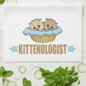 Humoureuze Kitten Lover Theedoek (Gevouwen)