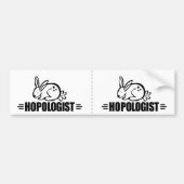 Humoureuze konijn bumpersticker (Voorkant)