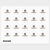 Humoureuze kunstkunst ronde sticker (Vel)