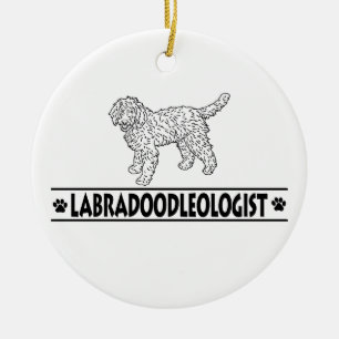 Humoureuze Labradoodle Keramisch Ornament