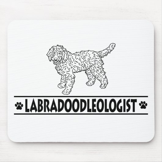 Humoureuze Labradoodle Muismat (Voorkant)