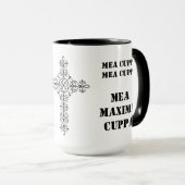 Humoureuze Latijns-katholieke gemiddelde Maxima Cu Mok (Voorkant rechts)