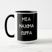 Humoureuze Latijns-katholieke Mea Cuppa Mok (Links)