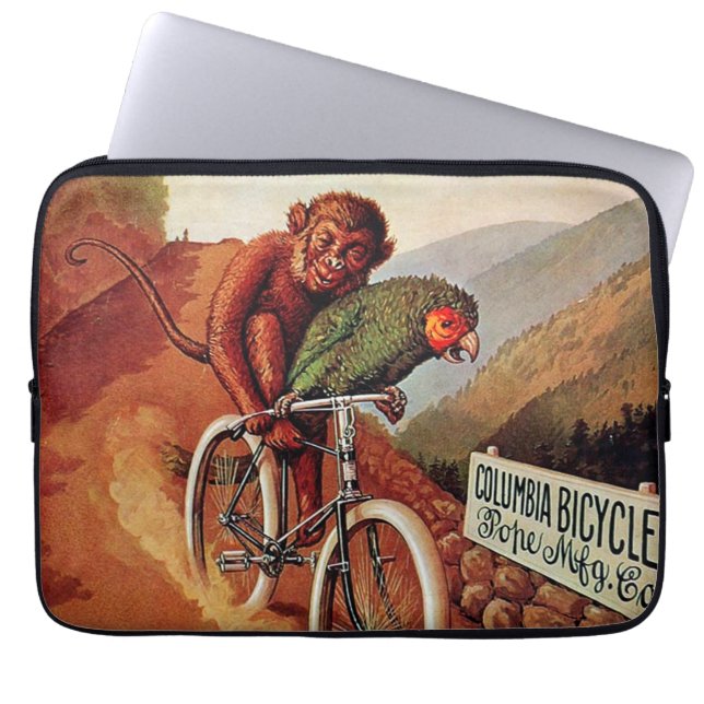  Humoureuze monniksrijd fietsen Laptop Sleeve (Voorkant)
